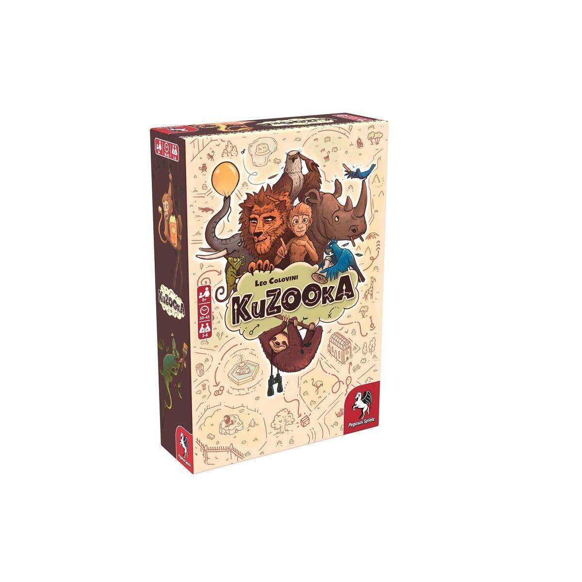 51230G - KuZOOka, Brettspiel, für 2-6 Spieler, ab 9 Jahren (DE/EN-Ausgabe)