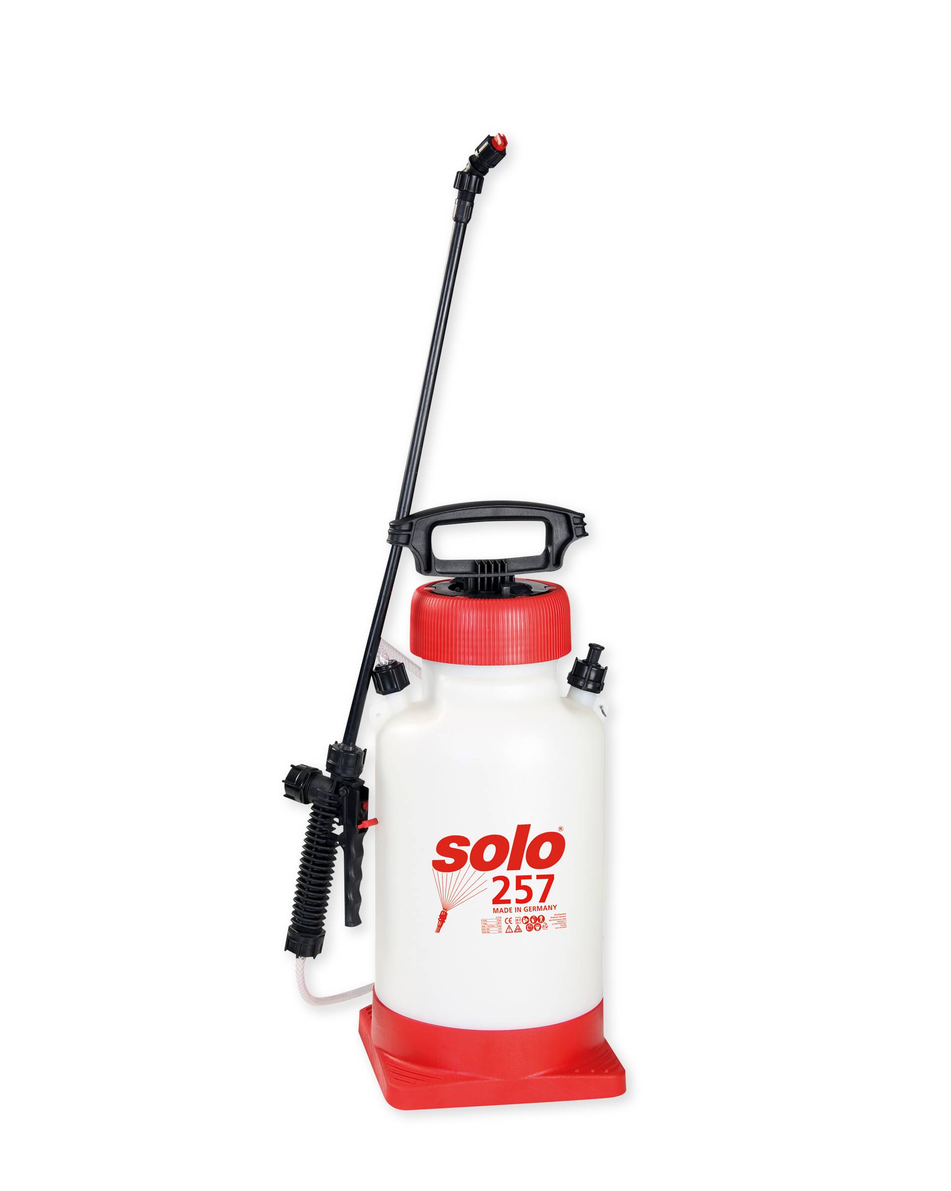 SOLO 257 Drucksprüher 7 Liter - Profi Sprühgerät für Garten, Industrie und Forst