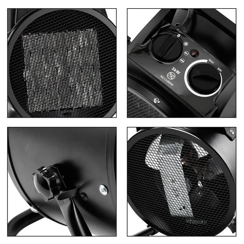 Heizlüfter Elektrische Heizgebläse 3000W Heizgerät Elektroheizer Heizer Heizung