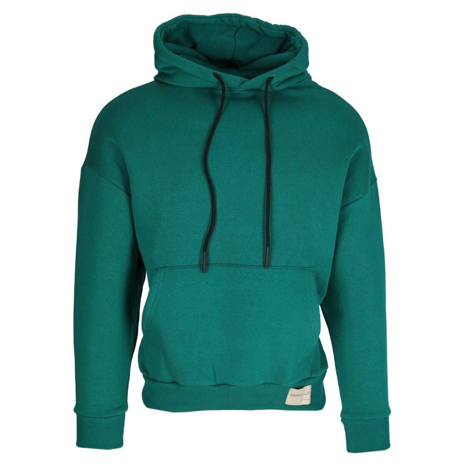 Megaman Oversize Kapuzenpullover Herren Hoodie Pullover Sweatjacke Pulli L Grün