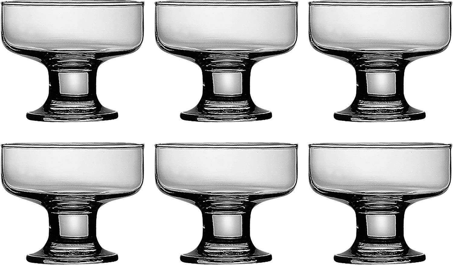 Pasabahce 41016 – 6er Set Becher aus Glas Iceville für EIS, Salat, Dessert, Beilage
