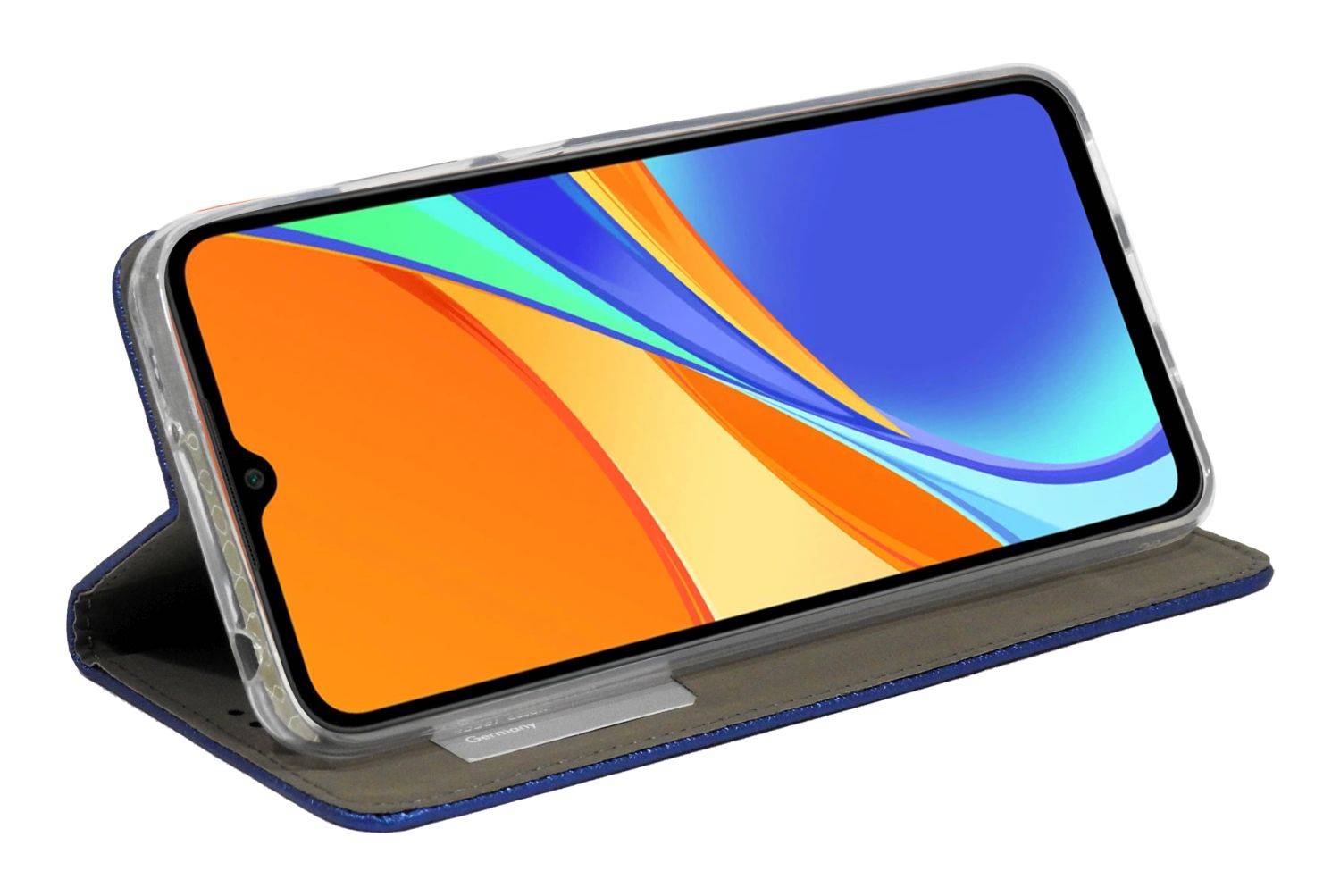 Buch Tasche "Smart" für XIAOMI REDMI 10A 4G Handy Hülle Brieftasche Schutzhülle mit Standfunktion, Kartenfach Blau