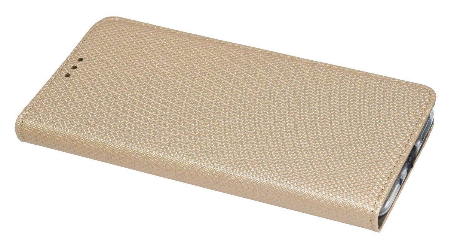 Buch Tasche "Smart" für XIAOMI REDMI 10A 4G Handy Hülle Brieftasche Schutzhülle mit Standfunktion, Kartenfach Gold