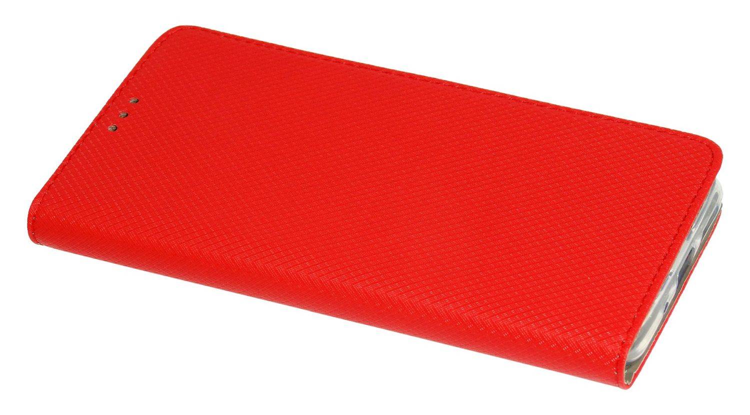Buch Tasche "Smart" für XIAOMI REDMI 10A 4G Handy Hülle Brieftasche Schutzhülle mit Standfunktion, Kartenfach Rot