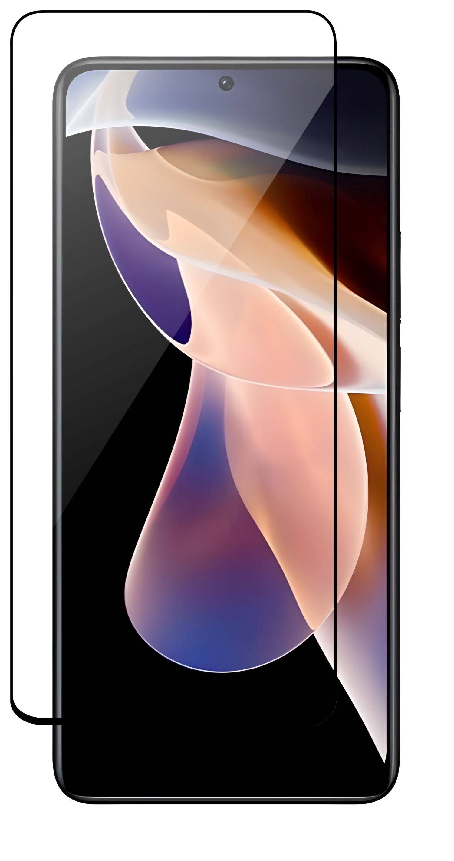 5D Schutz Glas kompatibel mit XIAOMI REDMI NOTE 11T 5G Curved Folie Vollständig Klebend und Abdeckung