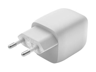 Belkin BoostCharge Pro GaN - Netzteil - PPS- und GaN-Technologie - 45 Watt - Fast Charge, PD 3.0 - 2 Ausgabeanschlussste