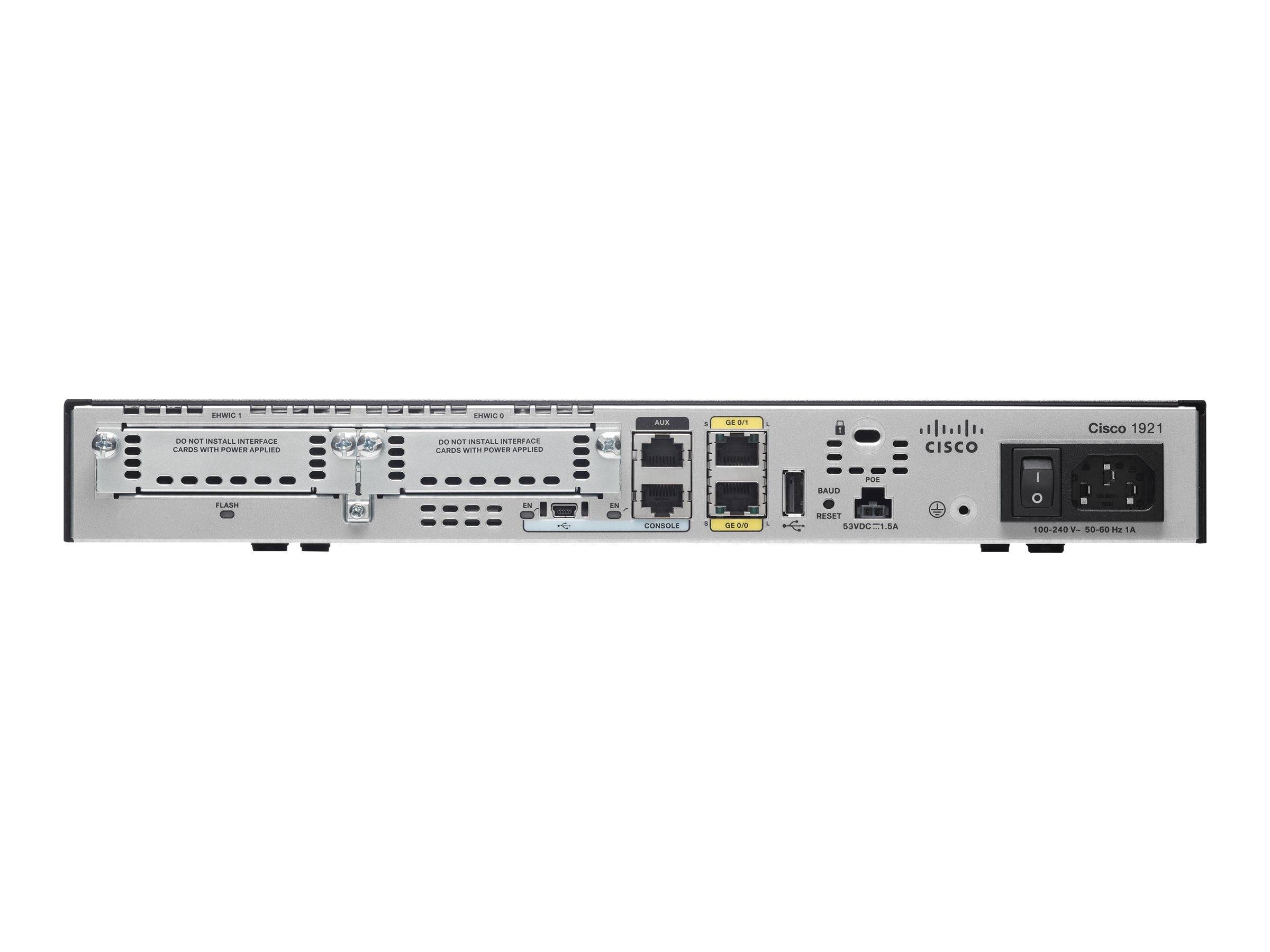Cisco 1921 SEC T1 Bundle - Router - DSU/CSU - GigEan Rack montierbar