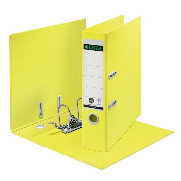 Ordner Recycle 180 Grad A4 breit 80mm gelb