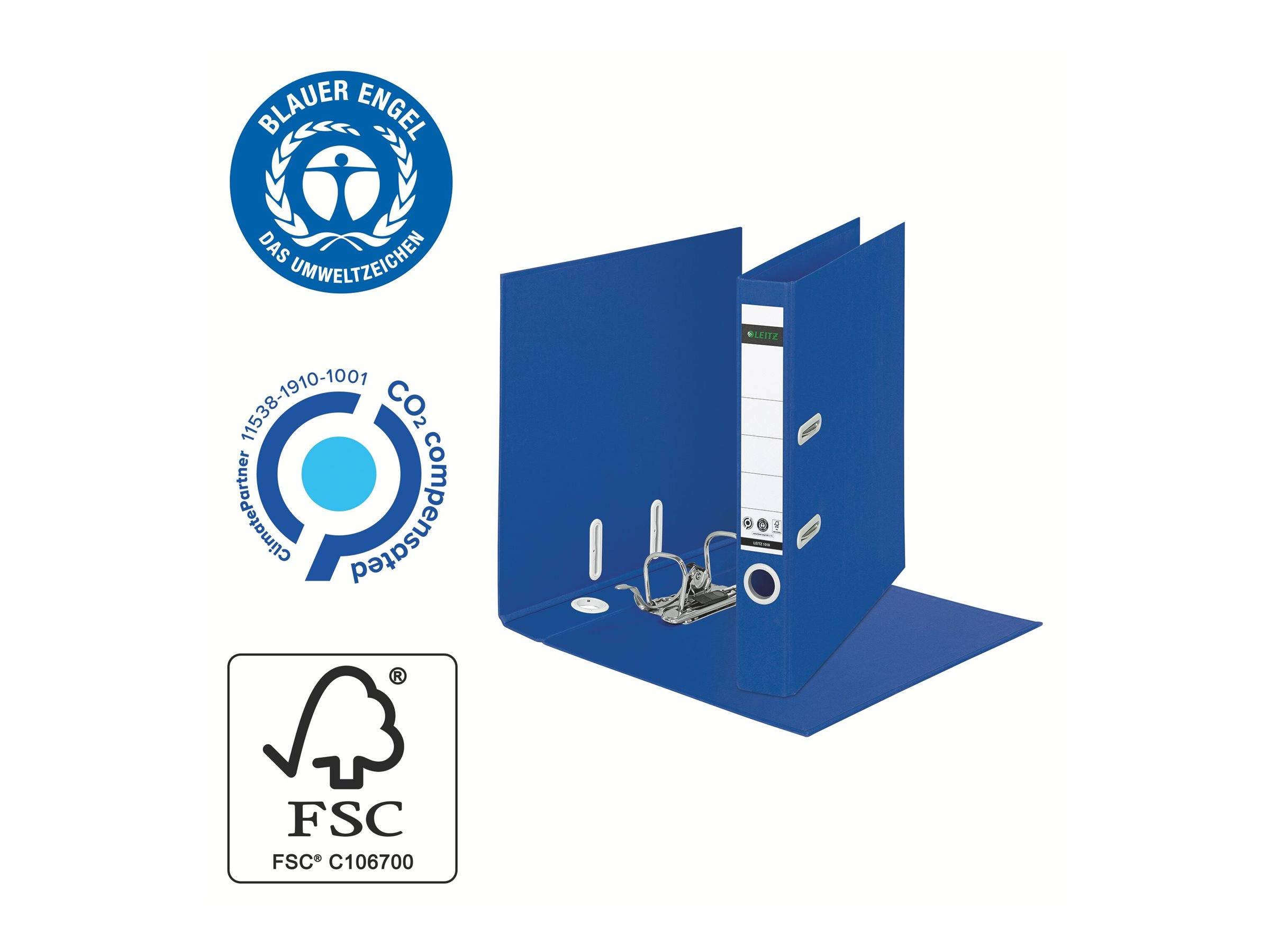 ESSELTE LEITZ - Leitz 180° Recycle - Aktenordner - Rückenbreite: 55 mm - für A4 (210 x 297 mm)