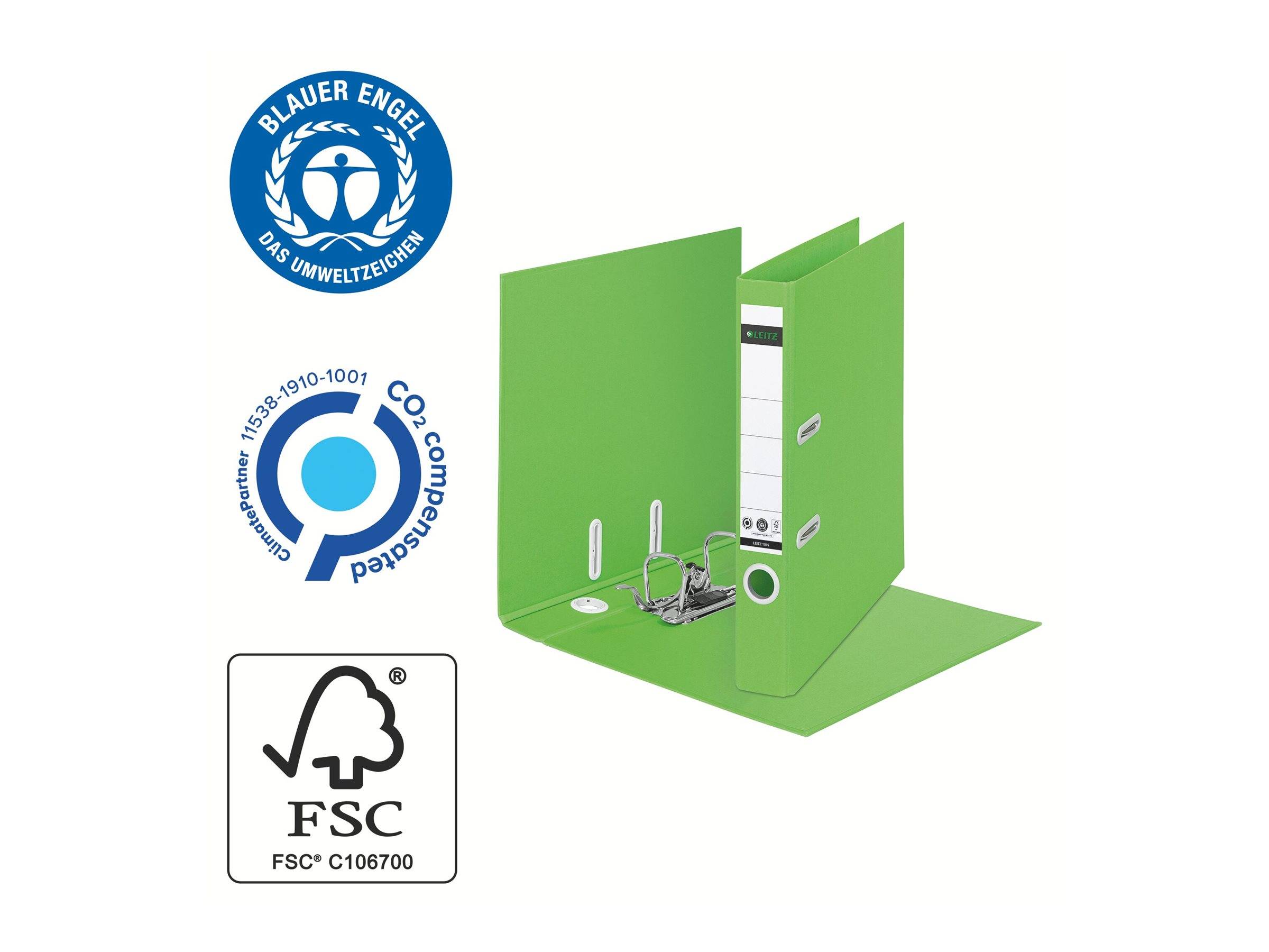 ESSELTE LEITZ - Leitz 180° Recycle - Aktenordner - Rückenbreite: 55 mm - für A4 (210 x 297 mm)