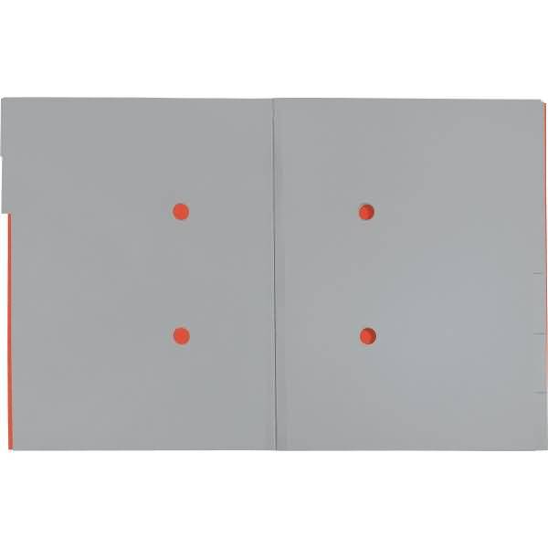 Ordnungsmappe Recycle A4 6 Fächer Karton rot