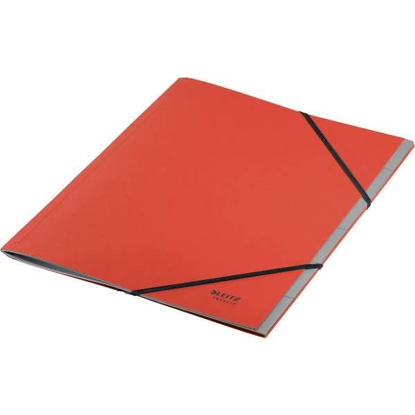 Ordnungsmappe Recycle A4 6 Fächer Karton rot