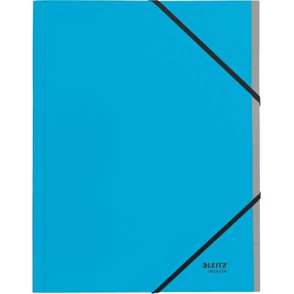 Ordnungsmappe Recycle A4 6 Fächer Karton blau