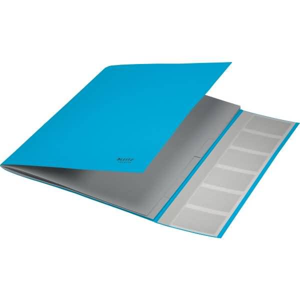 Ordnungsmappe Recycle A4 6 Fächer Karton blau