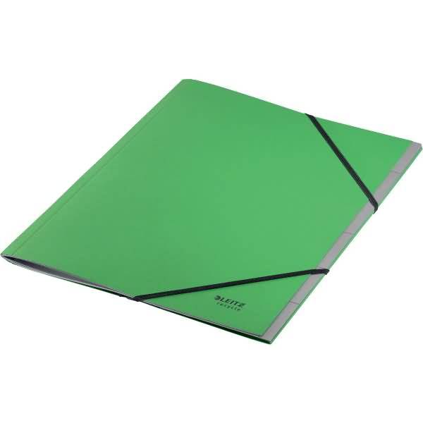 Ordnungsmappe Recycle A4 6 Fächer Karton grün