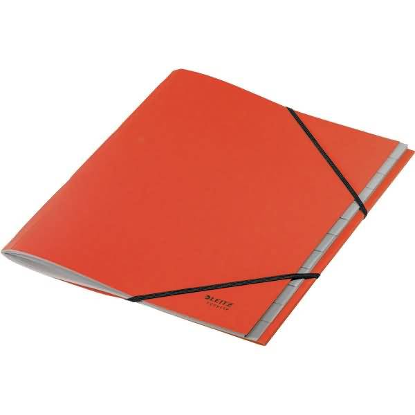 Ordnungsmappe Recycle A4 12 Fächer Karton rot