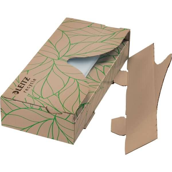 Prospekthülle Recycle A4 PP genarbt farblos VE=40 Stück