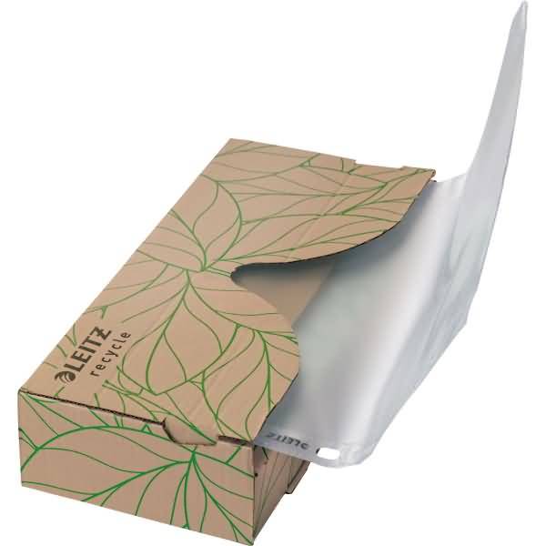 Prospekthülle Recycle A4 PP genarbt farblos VE=40 Stück