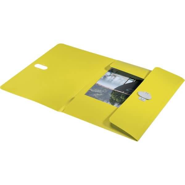 Dokumentenmappe Recycle A4 PP gelb