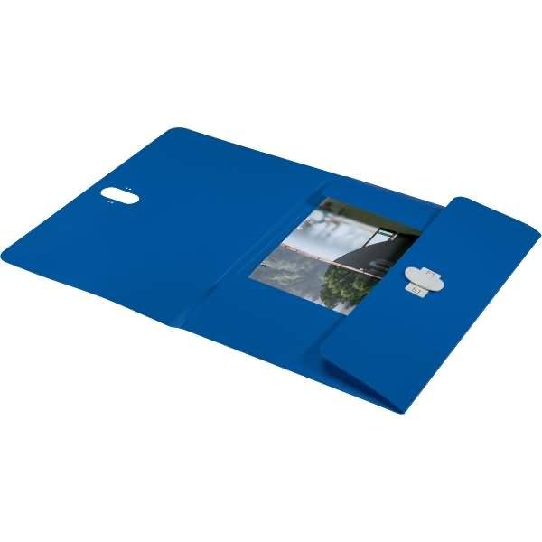 Dokumentenmappe Recycle A4 PP blau