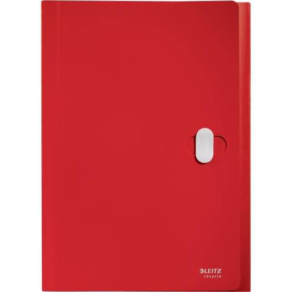 Projektmappe Recycle A4 PP 5 Fächer rot