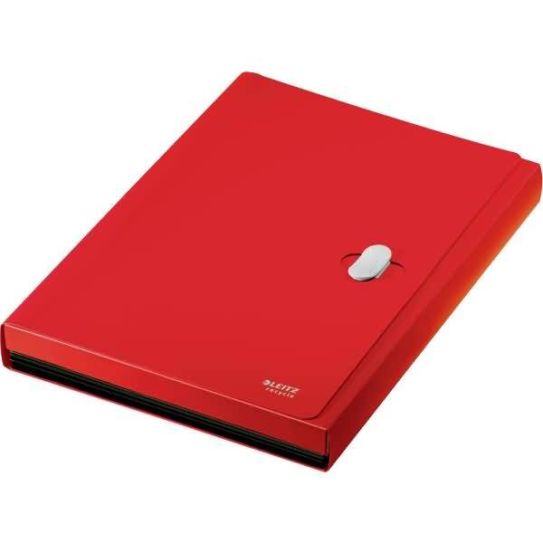 Projektmappe Recycle A4 PP 5 Fächer rot