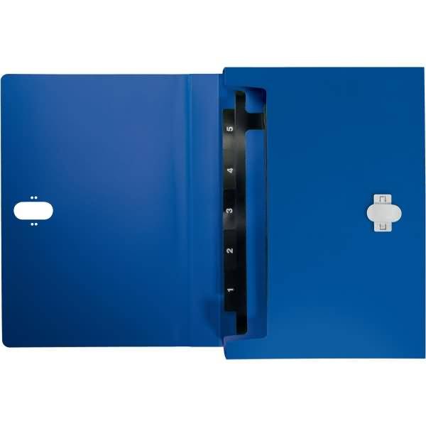 Projektmappe Recycle A4 PP 5 Fächer blau