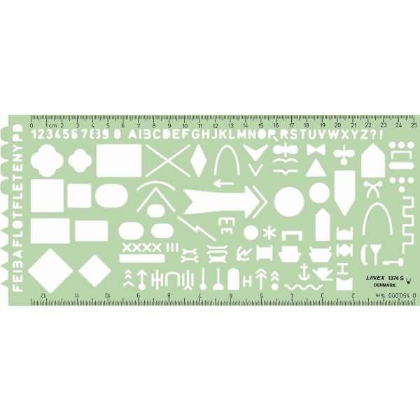 Zeichenschablone Taktische Militär-Symbole grün