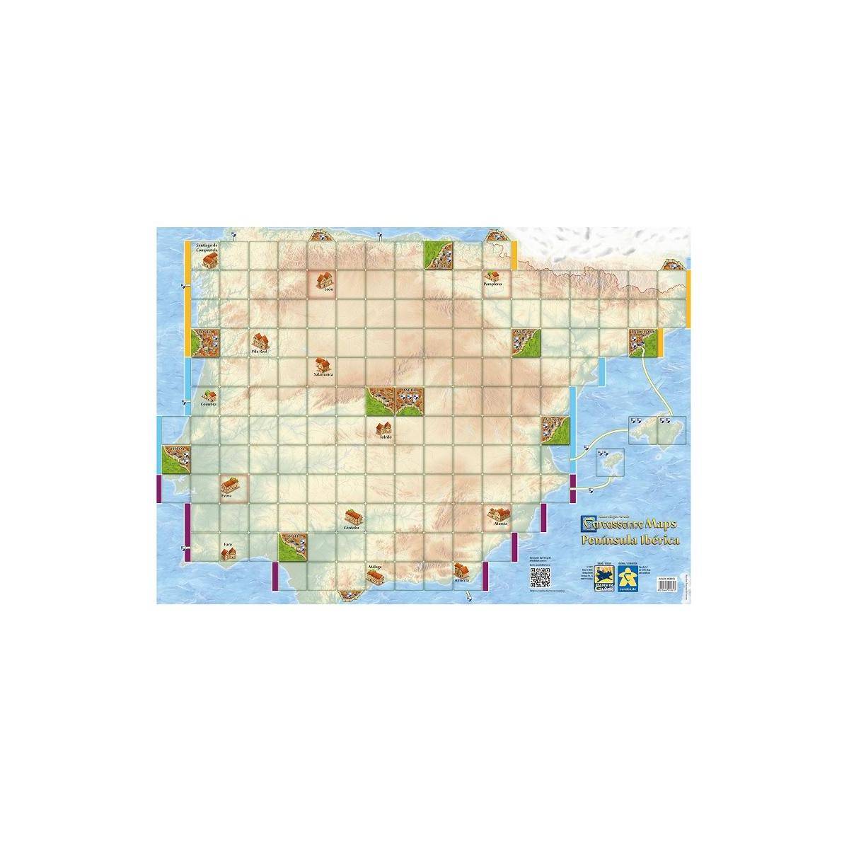 HIGD0123 - Carcassonne Maps: Iberische Halbinsel, für 2-5 Spieler, ab 7 Jahren (DE-Erweiterung)