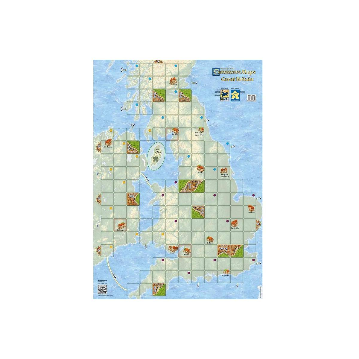 HIGD0124 - Carcassonne Maps: Großbritannien, für 2-5 Spieler, ab 7 Jahren (DE-Erweiterung)