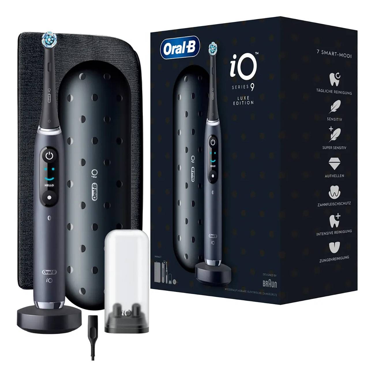 Oral-B Oral-B iO Series 9 Luxe Edition Black Onyx-schwarz Elektrische Zahnbürste