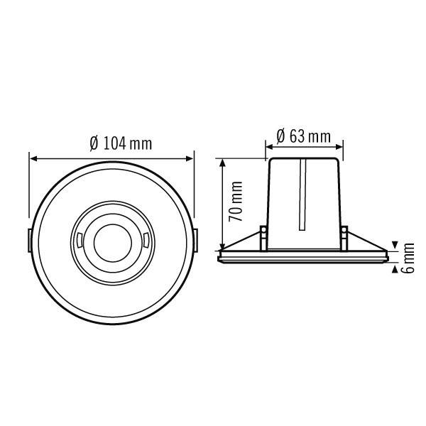 ESYLUX Decken-Präsenzmelder PD-FLAT #EP10423215
