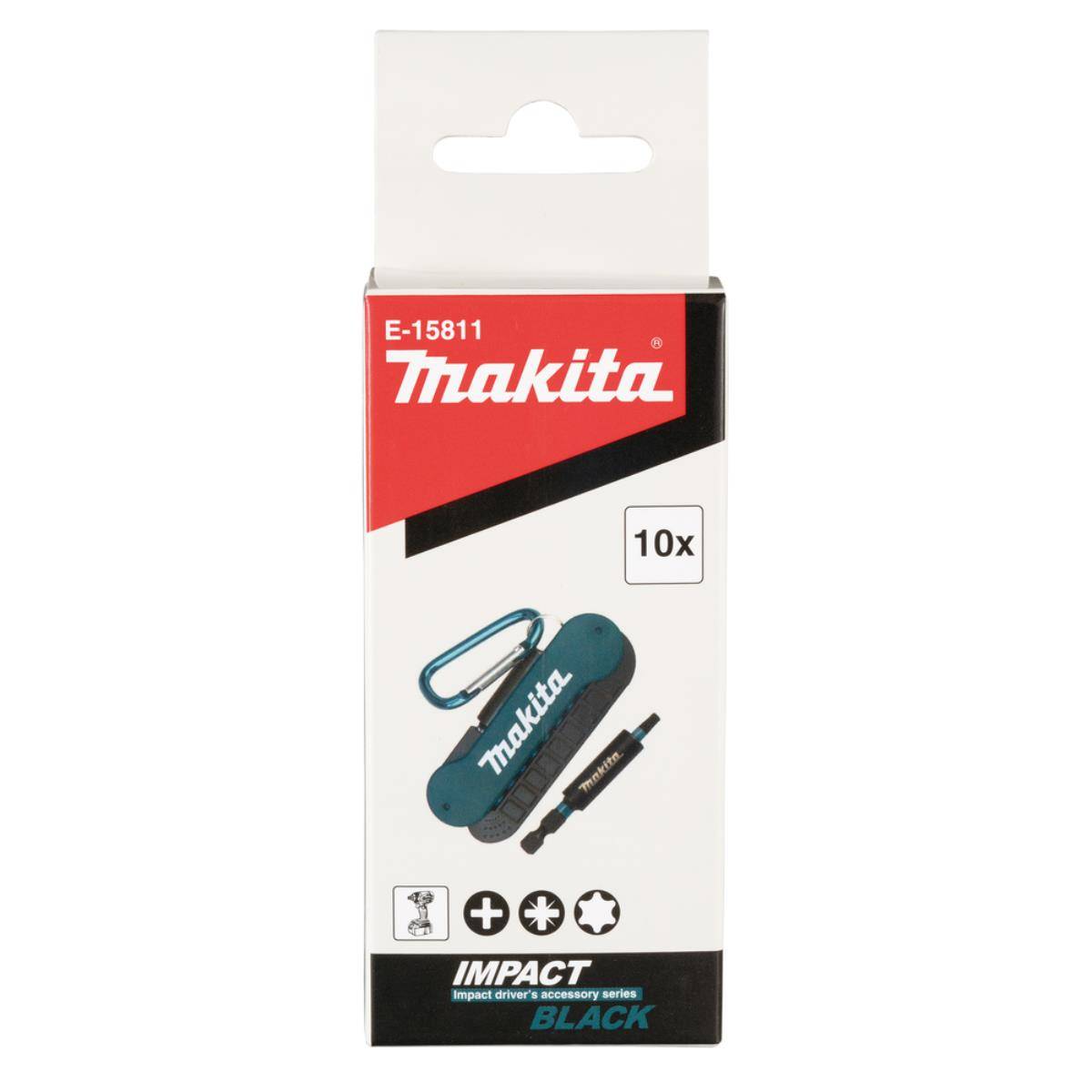 Makita 10 tlg. Impact Black Bitset Impact Black • 10-teilig
