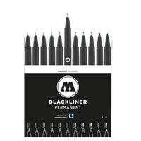 Molotow Blackliner Complete Fineliner-Set schwarz 11 St.