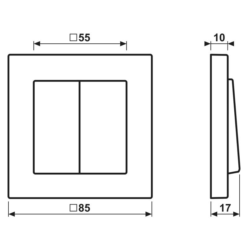 Jung Funk-Wandsender FOH A 595 SW