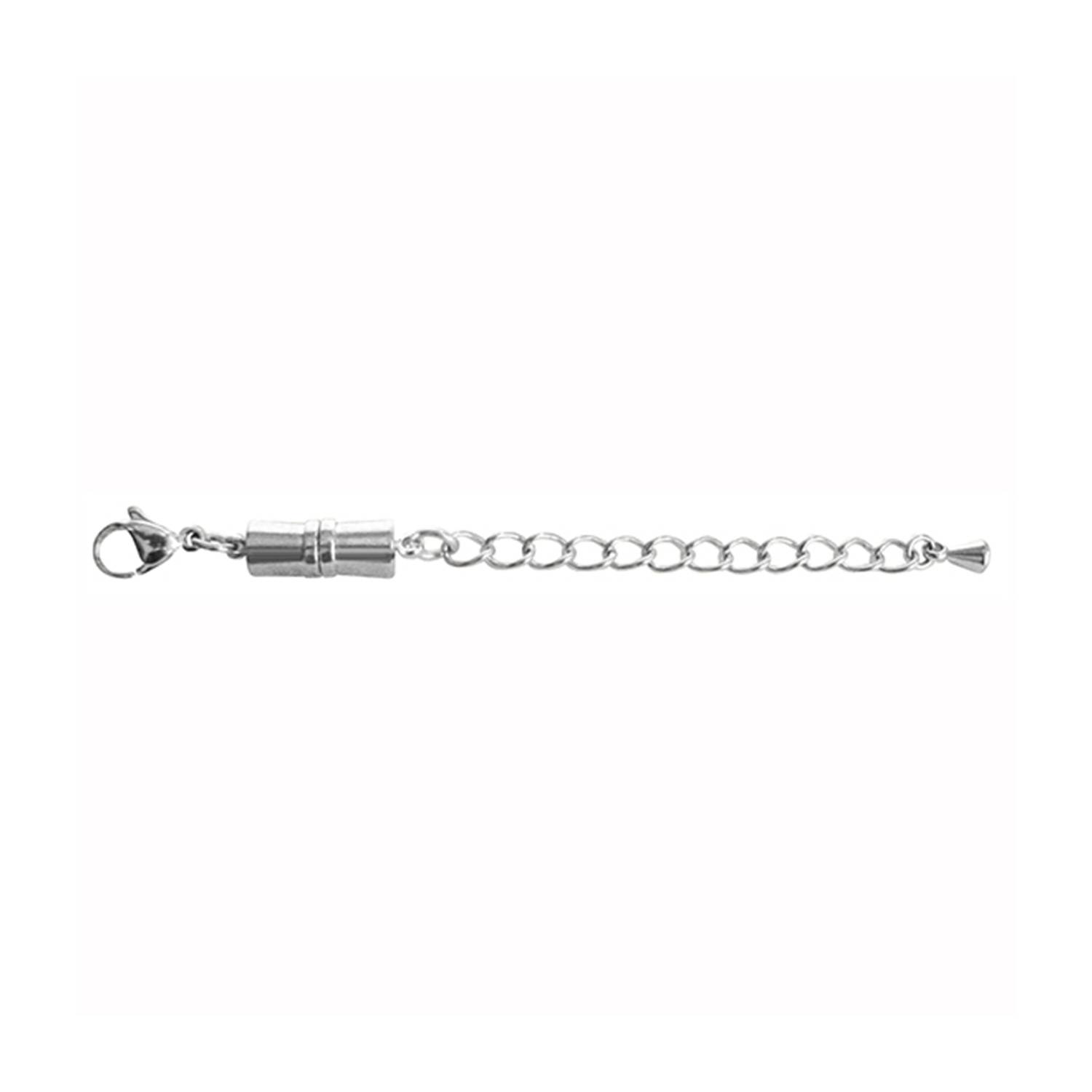 SELVA Magnetverschluss mit Karabiner und Verlängerungskette, Edelstahl gelb