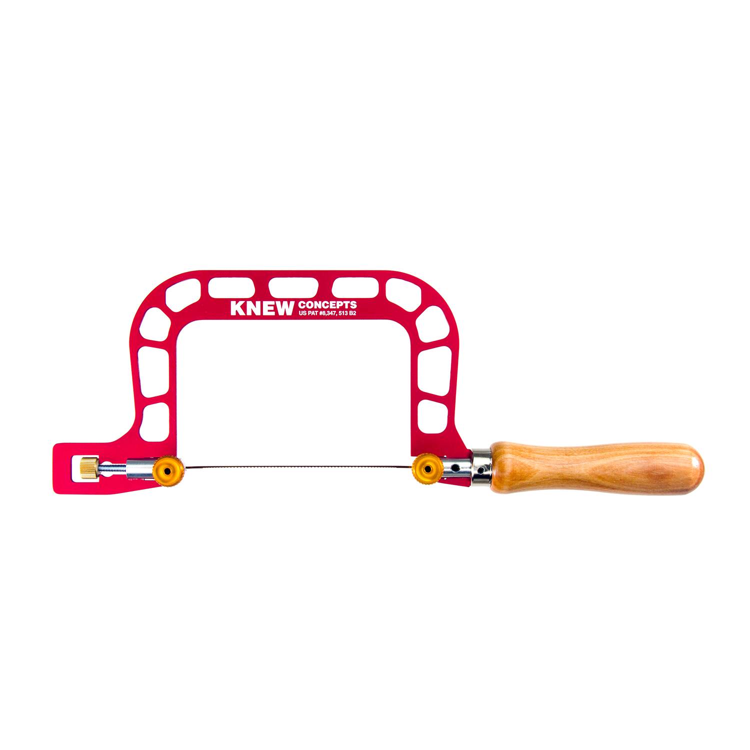 Knew Concepts Laubsägebogen mit Blattspannung, aus Aluminium, leicht und stabil