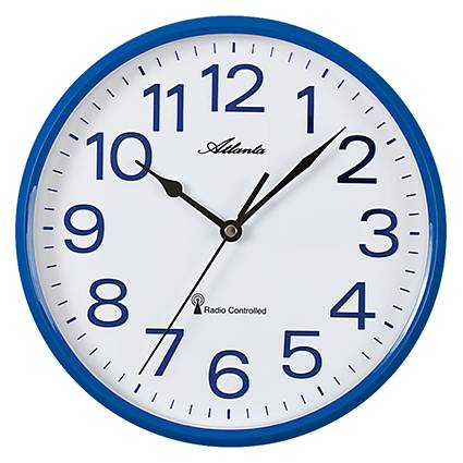 Atlanta 4378/5, Blau, Funk-Wanduhr