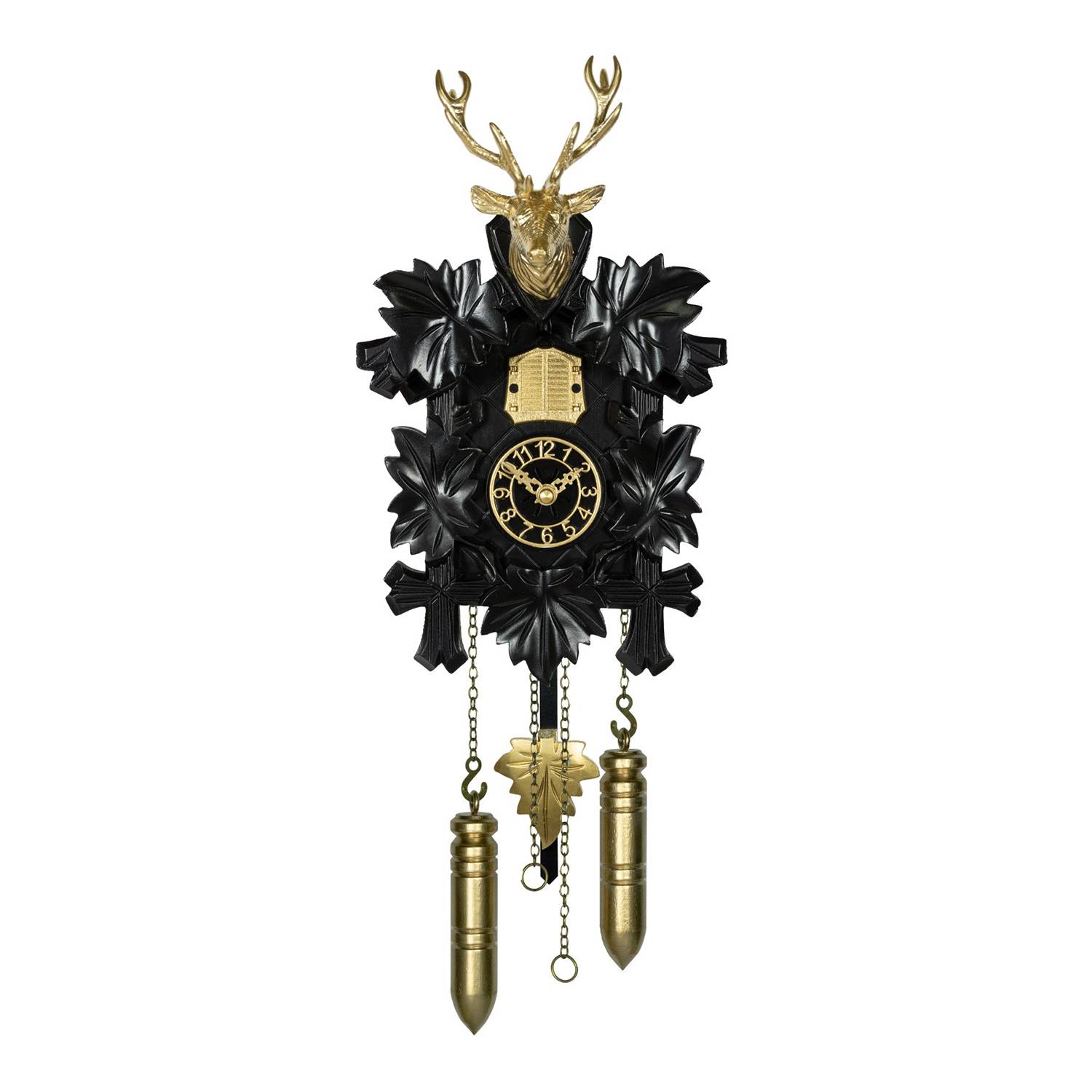 SELVA Kuckucksuhr Effectline Silber - weiß