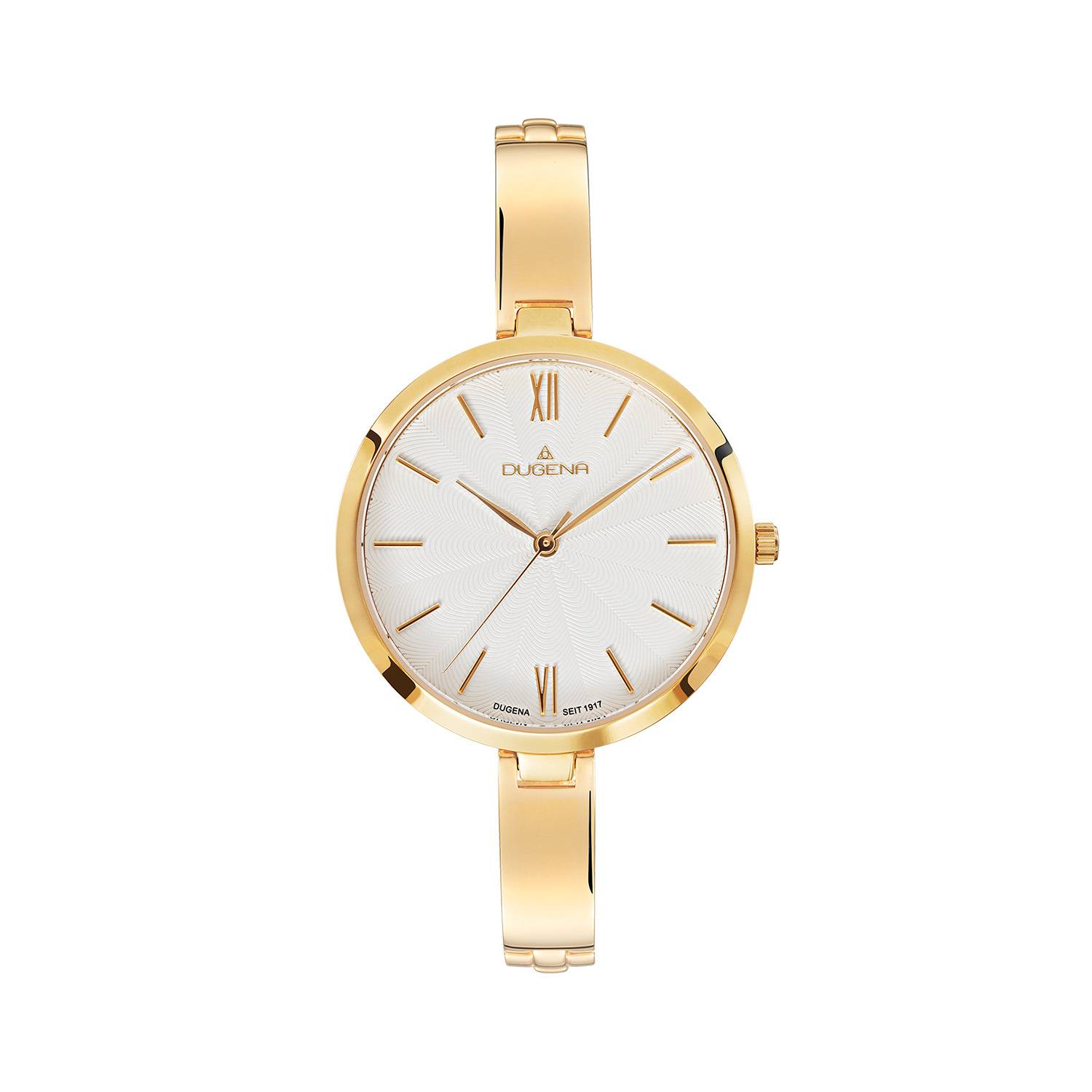Dugena Damen-Armbanduhr Inez, Quarz, Edelstahl, Faltschließe, 5 bar