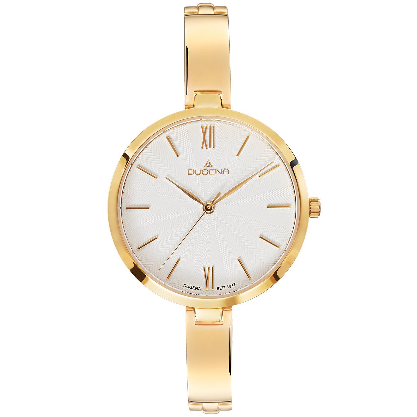 Dugena Damen-Armbanduhr Inez, Quarz, Edelstahl, Faltschließe, 5 bar