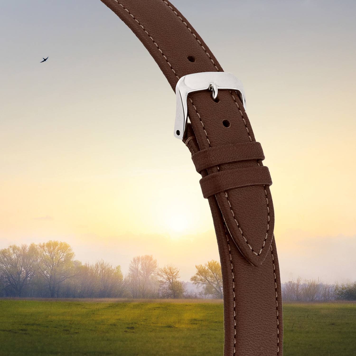 Happel Lederband Fairfield 20 mm mokka BIO