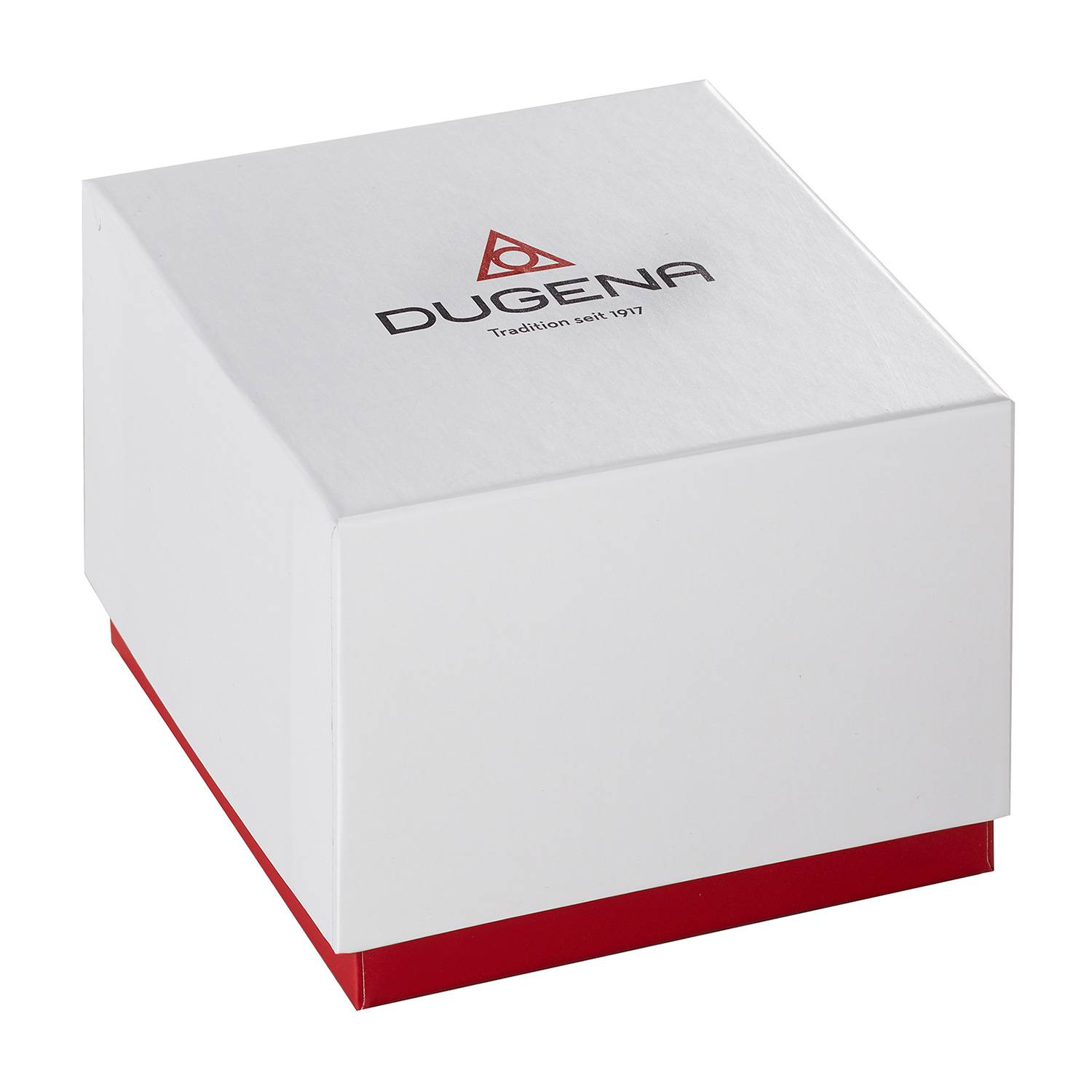 Dugena Herren-Armbanduhr PURE, Quarz, Edelstahl, Saphirglas, Lederarmband, 3 bar