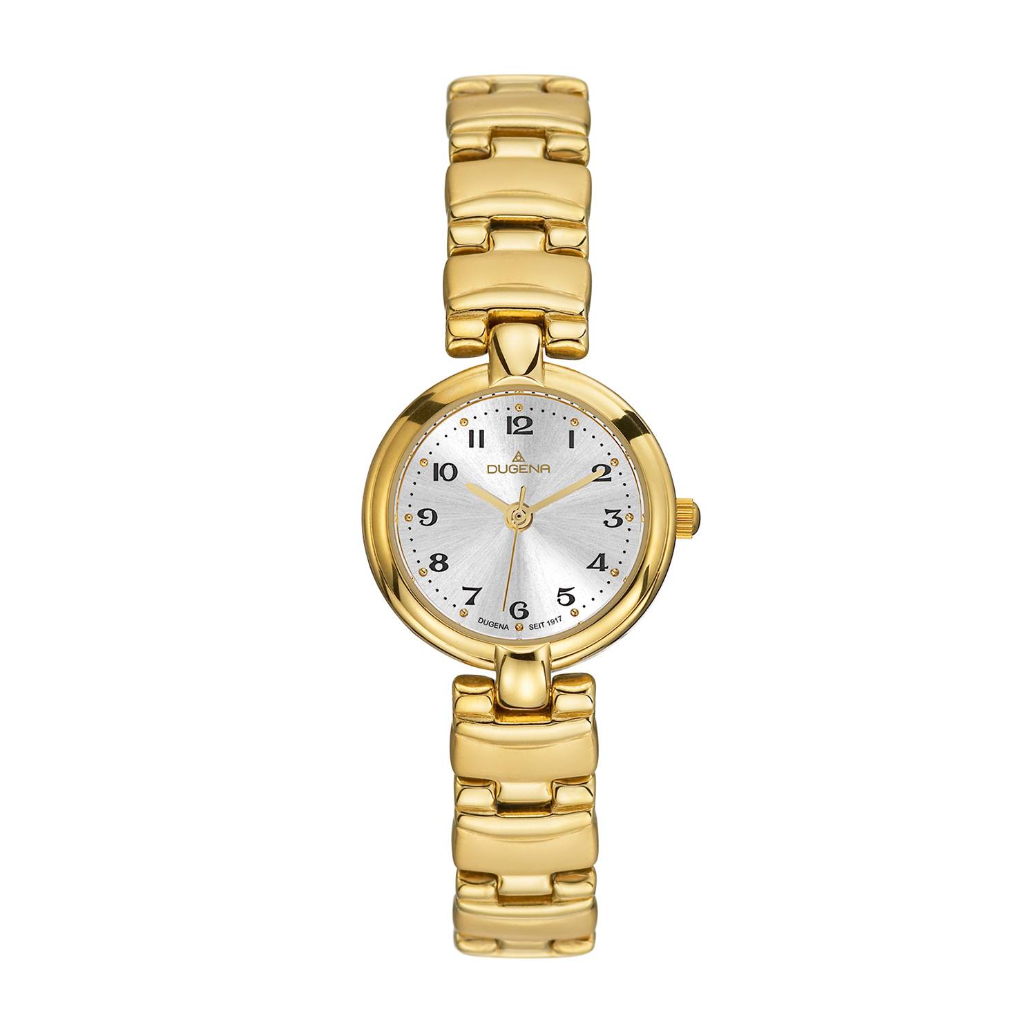 Dugena Damen-Armbanduhr Schmuckband, Quarz, Edelstahl, Mineralglas, 3 bar