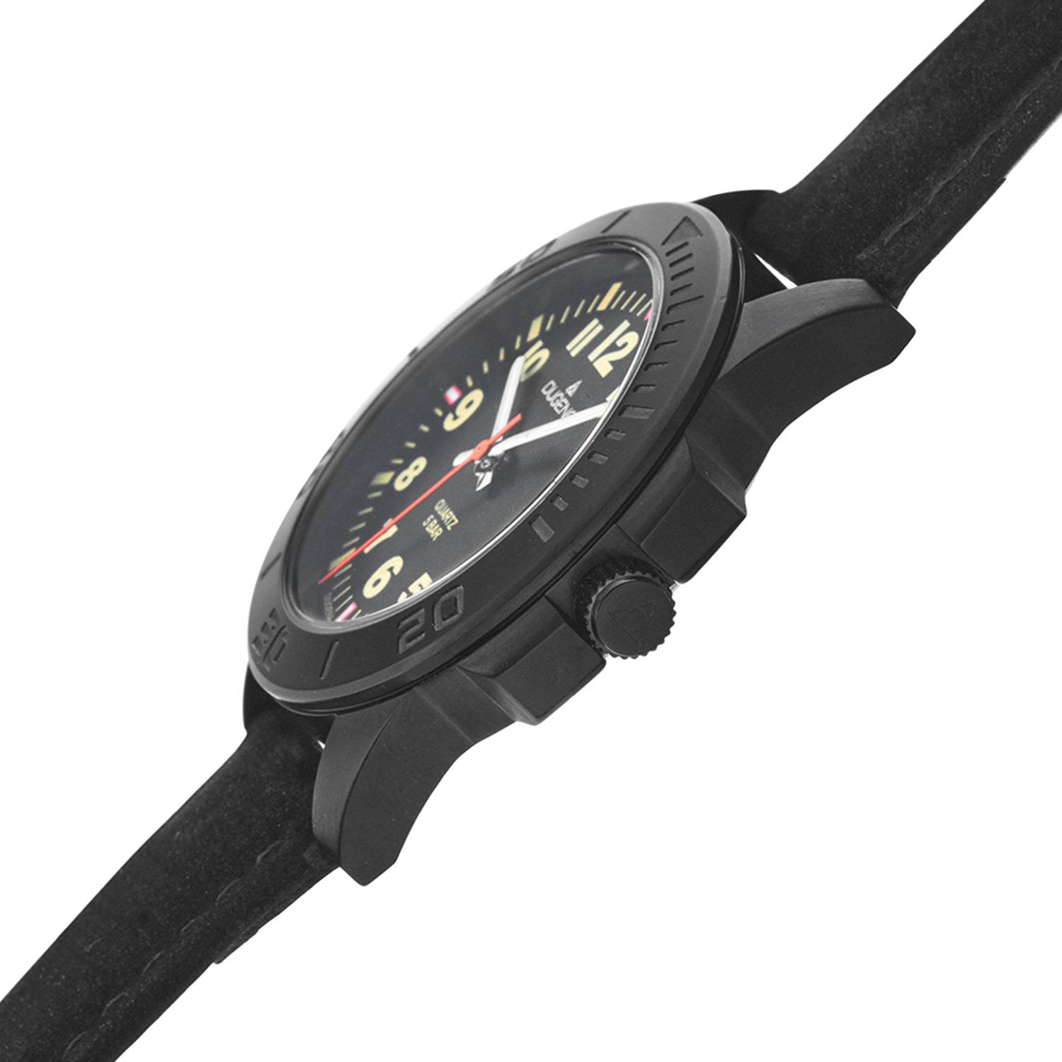 Dugena Armbanduhr für Jungen, Keno, Quarz, Edelstahlgehäuse, Lederarmband, 5 bar