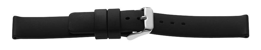 SELVA Silikonband 22 mm schwarz - extra lang