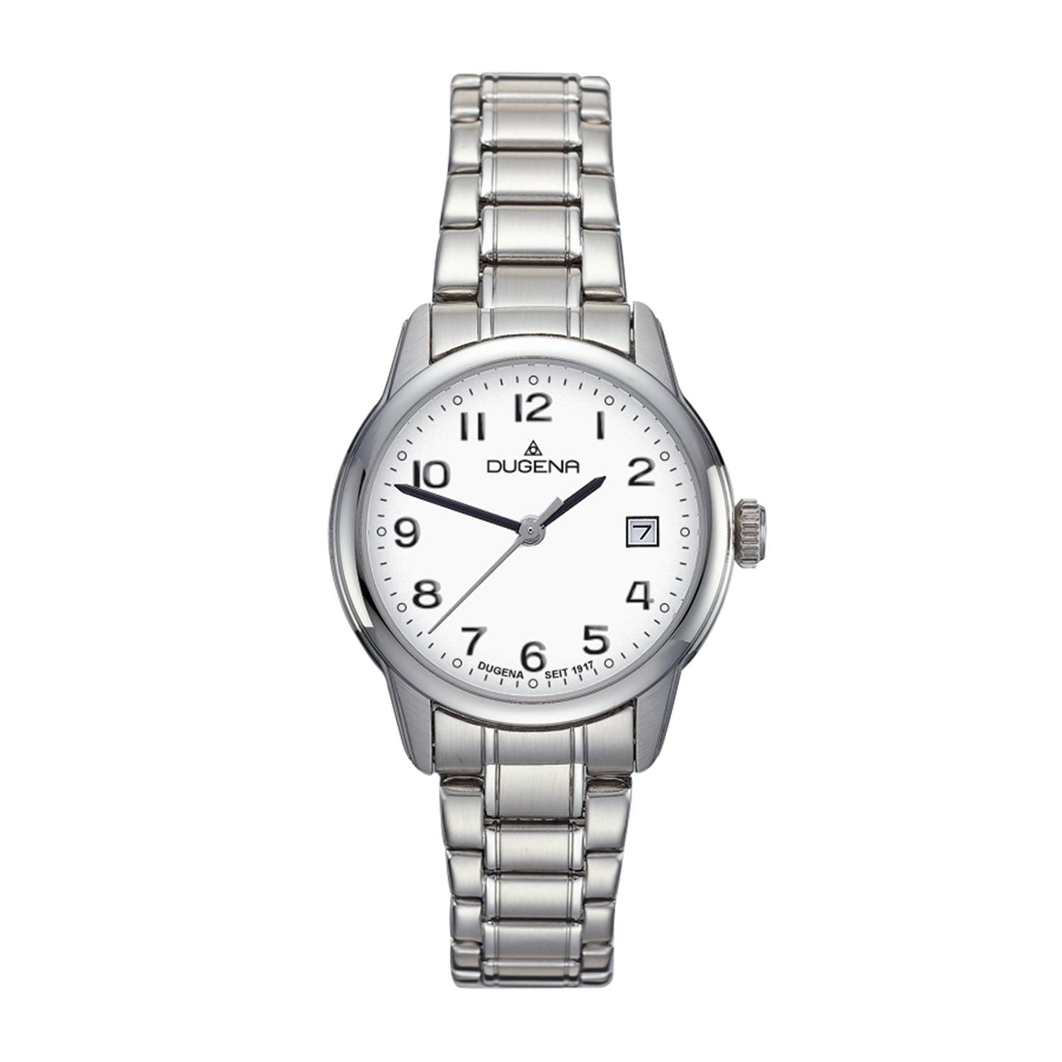 Dugena Damen-Armbanduhr Vega, Quarz, Edelstahl, Saphirglas, 5 bar