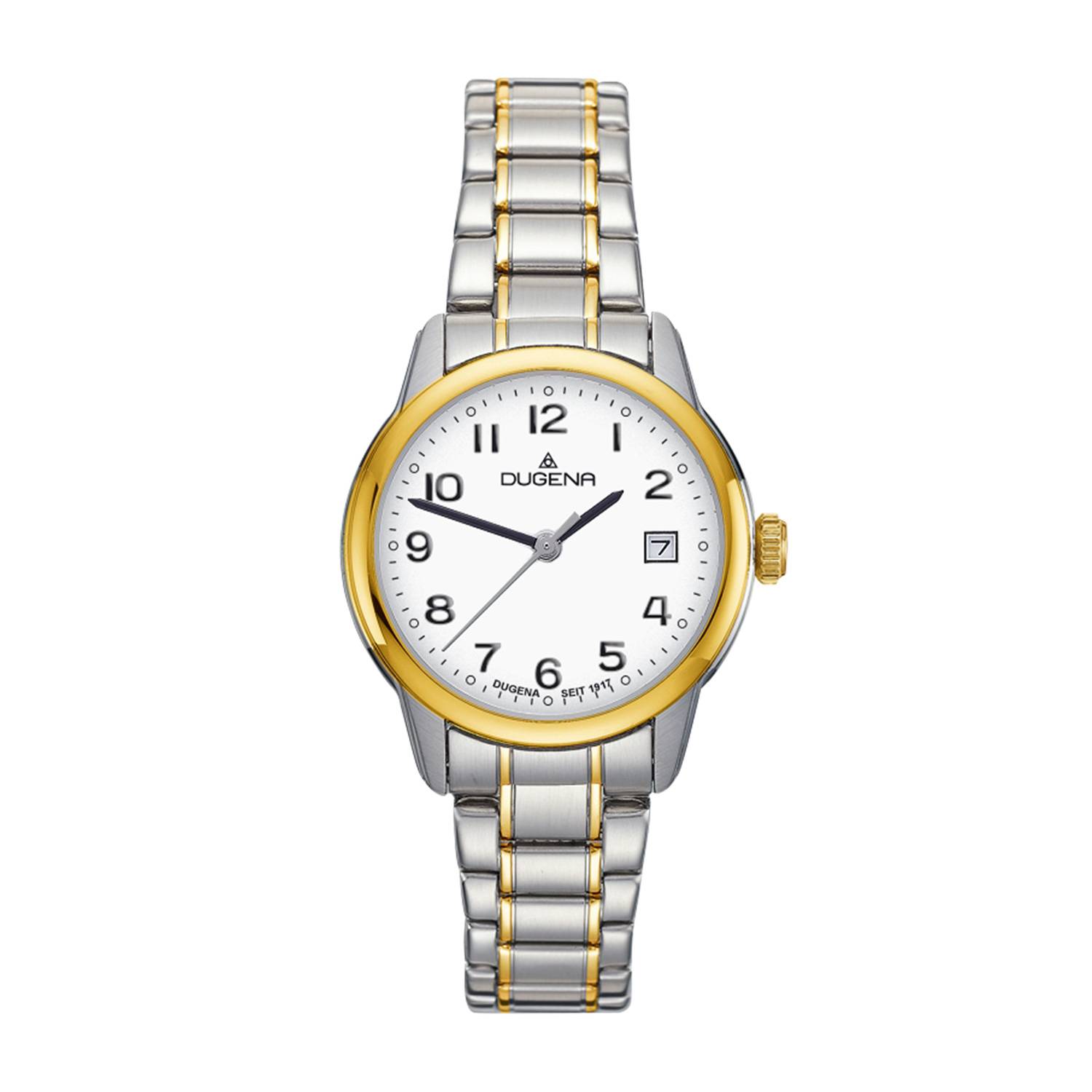 Dugena Damen-Armbanduhr Vega, Quarz, Edelstahl, Saphirglas, 5 bar