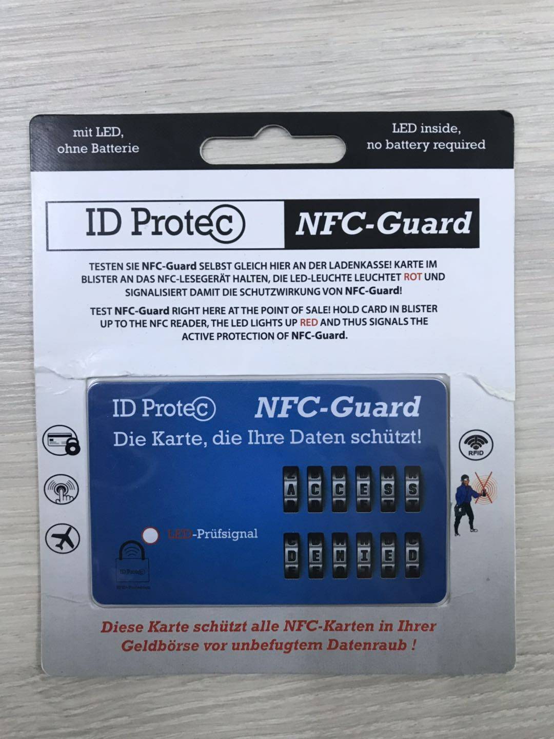 SELVA ID Protec Schutzkarte mit LED
