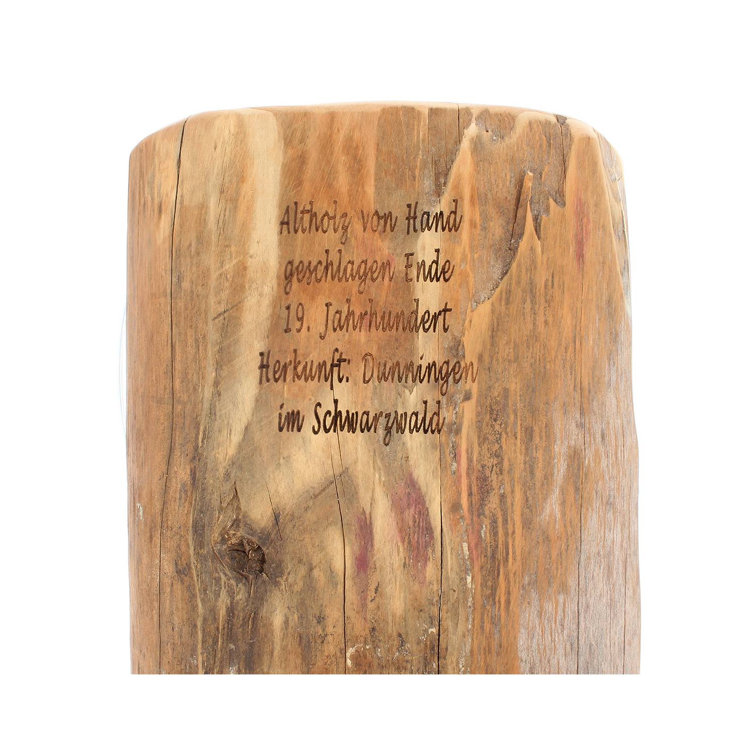 Uhren Manufaktur Schwarzwald Altholz-Uhr made in Germany, Zifferblatt schwarz